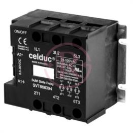 رله اس اس آر سه فاز DC - AC سلدوک فرانسه SVT967360 Celduc